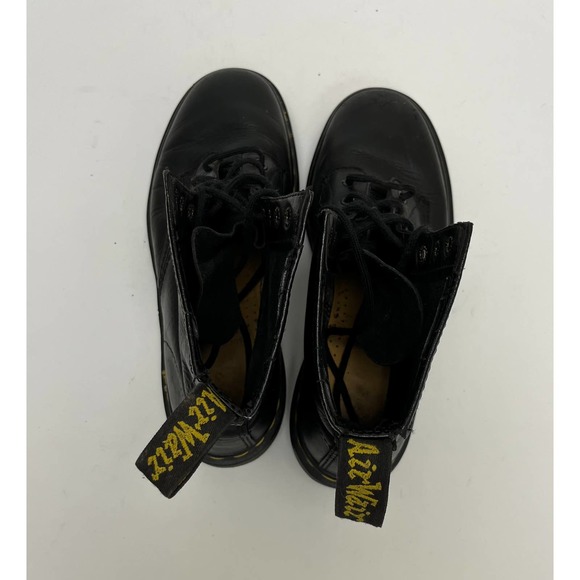 Dr. Martens Men\'s Lace-Up Leather Boots Size 7 Black Round Toe main image 4
